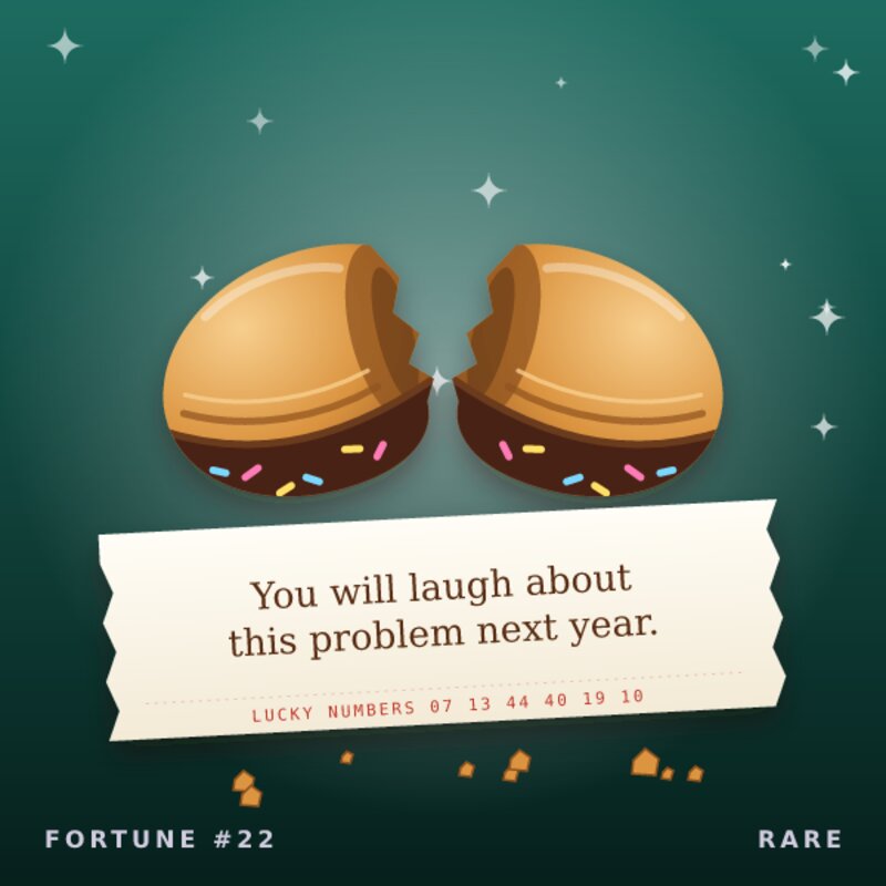 Rare fortune cookie